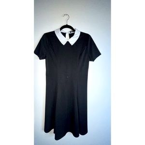 Black Dress White Collar
